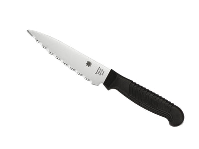 Spyderco Kitchen Classics K05SBK coltello cucina 11,4 cm lama MBS-26 seghettata manico polipropilene nero