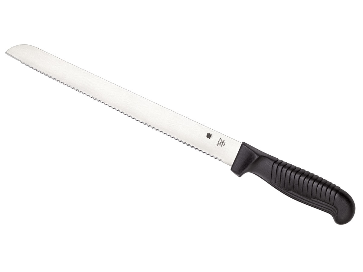 Spyderco Kitchen Classics K01SBK coltello pane 26 cm lama MBS-26 seghettata manico polipropilene nero trama a gradini
