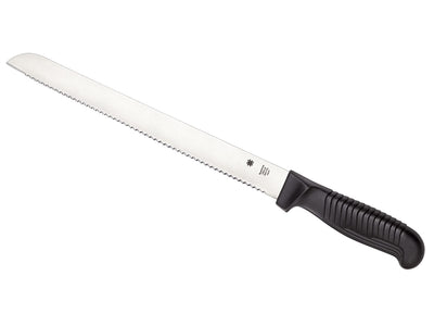 Spyderco Kitchen Classics K01SBK coltello pane 26 cm lama MBS-26 seghettata manico polipropilene nero trama a gradini