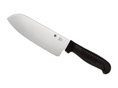 Spyderco Kitchen Classics K08PBK coltello Santoku 17,3 cm lama MBS-26 piatta manico polipropilene nero