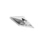 Spyderco Knife Stand CT02 acrilico diamante Lucite trasparente Small 2,5 pollici 45 gradi logo inciso - vista principale