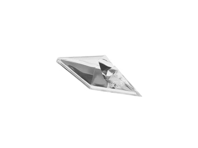 Spyderco Knife Stand CT02 acrilico diamante Lucite trasparente Small 2,5 pollici 45 gradi logo inciso - vista principale