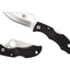 Spyderco Ladybug 3 LBKP3 dettaglio lama VG-10 piatta e manico FRN nero portachiavi