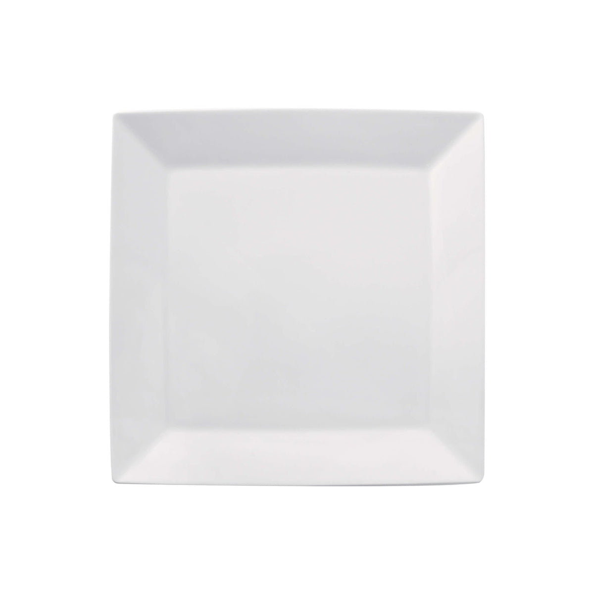 Gural Merid Piatto Piano Quadrato in Porcellana Bianca 24x24 cm 6 Pezzi