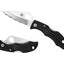 Spyderco Ladybug 3 LBKS3 dettaglio lama VG-10 seghettata e manico FRN nero portachiavi
