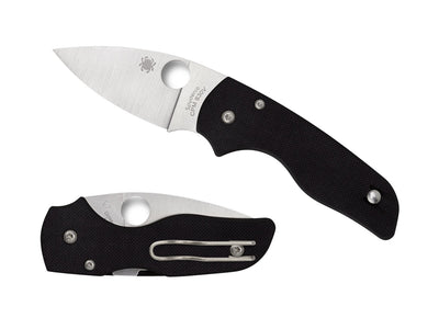 Spyderco Lil' Native C230GP dettaglio lama CPM S30V choil dito indice e Compression Lock G-10