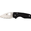 Spyderco Lil' Native C230GS lama CPM S30V seghettata 2,5 pollici flat grind con choil, G-10 nere