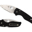 Spyderco Lil' Native C230GS dettaglio lama CPM S30V seghettata e Compression Lock G-10