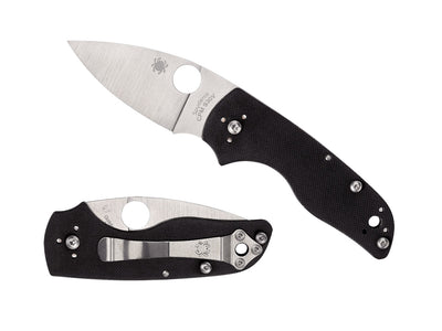 Spyderco Lil' Native C230NLGP dettaglio lama CPM S30V e meccanismo SLIPIT notched-joint G-10