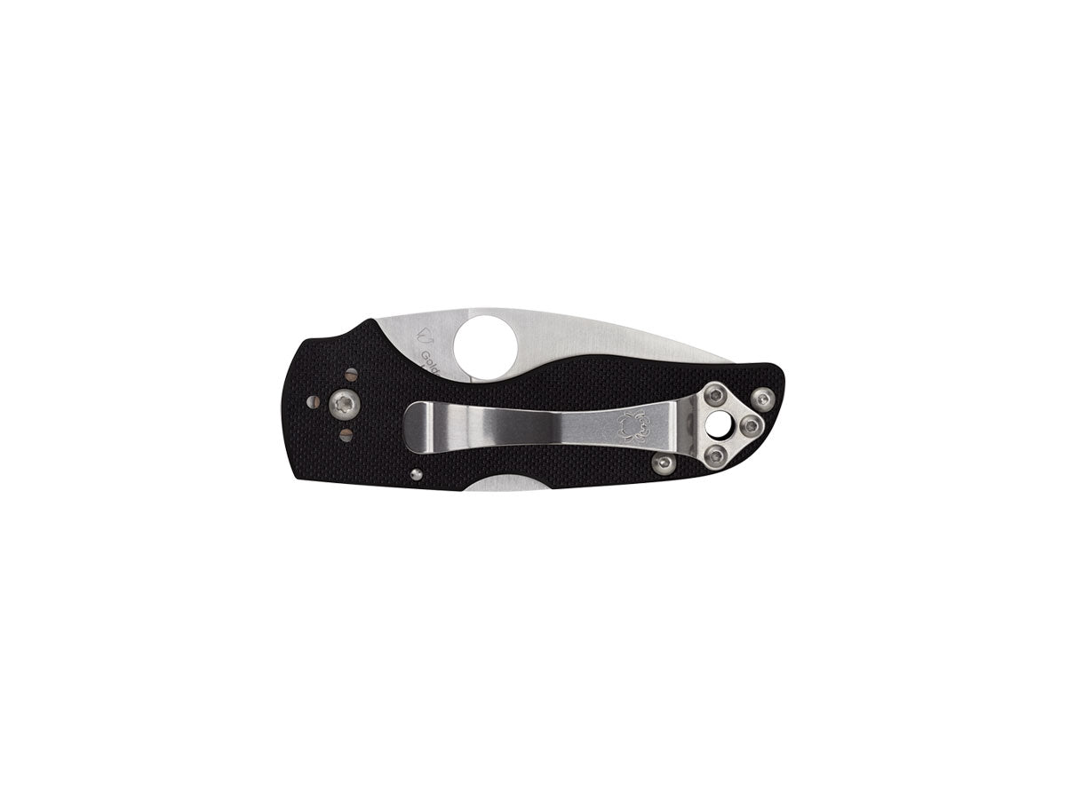 Spyderco Lil' Native C230MBGP dettaglio lama CPM S30V opaca e guancette G-10 presa quattro dita