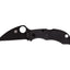 Spyderco Manbug MBKWPBK lama Wharncliffe VG-10 rivestita nera, filo dritto, FRN nero