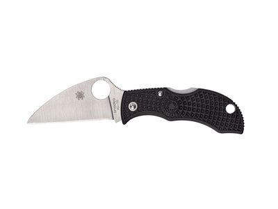 Spyderco Manbug MBKWP lama Wharncliffe VG-10 filo dritto piatto, FRN nero, Back Lock