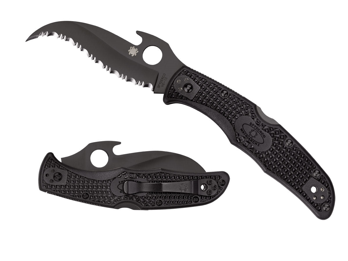 Spyderco Matriarch 2 C12SBBK2W Emerson Opener, Back Lock, Made in Japan