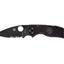Spyderco Native 5 C41PSBBK5 lama nera SpyderEdge FRN ultraleggero, finitura nera basso profilo tattico