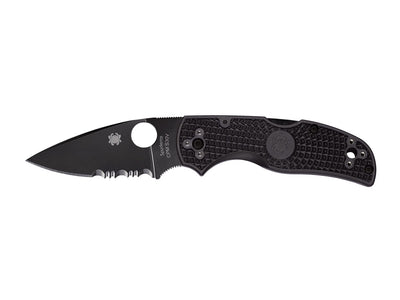 Spyderco Native 5 C41PSBBK5 lama nera SpyderEdge FRN ultraleggero, finitura nera basso profilo tattico