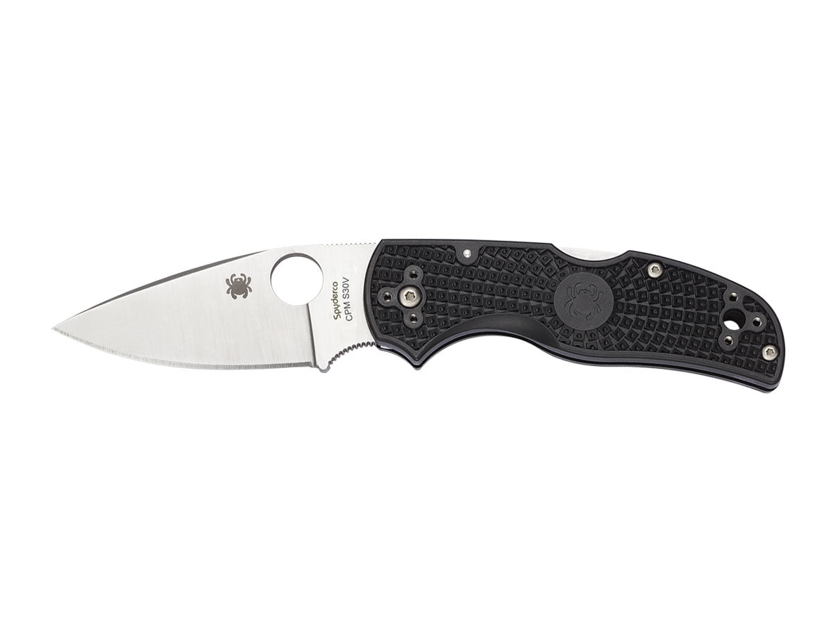Spyderco Native 5 C41PBK5 Lightweight manico FRN nero ultraleggero, quinta generazione coltello USA
