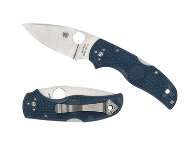 Spyderco Native 5 C41PCBL5 lama CPM SPY27 Crucible Industries FRN blu cobalto - dettaglio lama