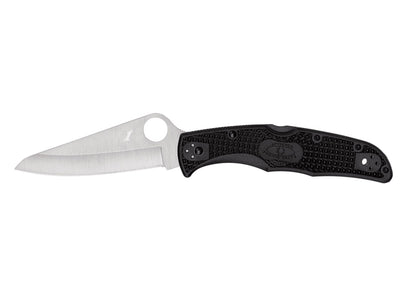 Spyderco Pacific Salt 2 C91PBK2 lama H-1 anticorrosione piatta, manico FRN nero Bi-Directional Texture