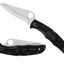 Spyderco Pacific Salt 2 C91PBK2 dettaglio lama H-1 piatta e clip quattro posizioni su FRN nero