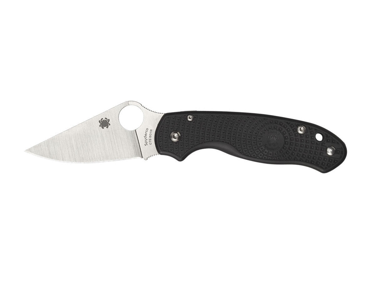 Spyderco Para 3 C223PBK lama CTS BD1N piatta, manico FRN Bi-Directional Texture nero