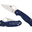 Spyderco Para 3 C223PCBL dettaglio lama CPM SPY27 e manico FRN blu