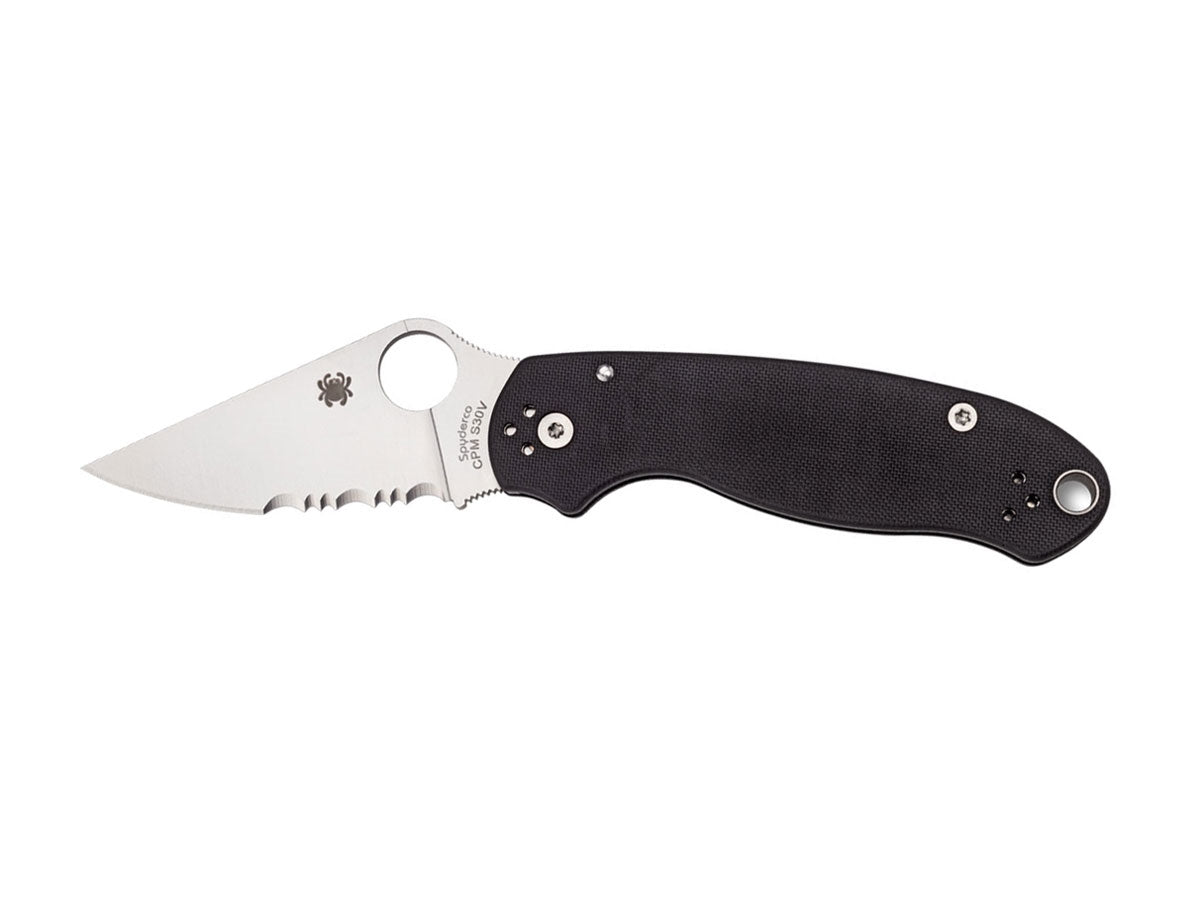 Spyderco Para 3 C223GPS lama combo CPM S45VN 3 pollici, manico G-10 nero, Compression Lock