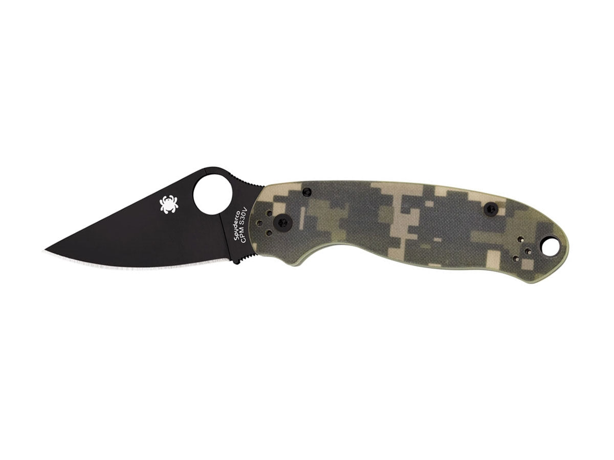 Spyderco Para 3 C223GPCMOBK lama CPM S45VN nera DLC, manico G-10 Digital Camo ARPAT