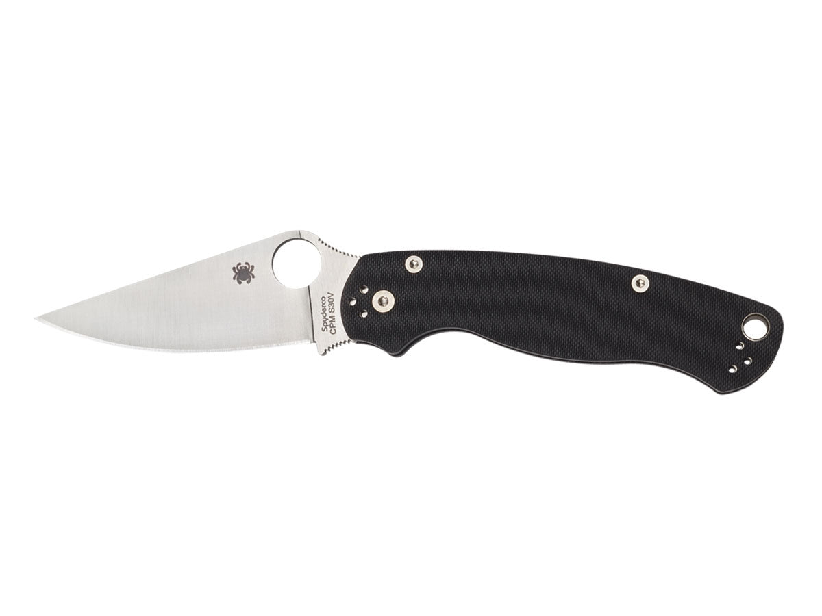 Spyderco Para Military 2 C81GP2 lama CPM-S45VN 8,7 cm, manico G-10 nero, Compression Lock