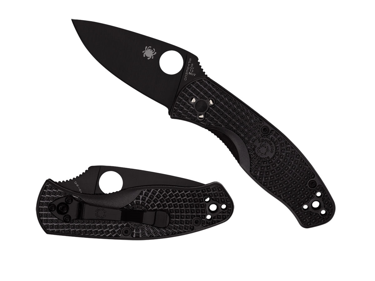 Spyderco Persistence Black Blade FRN C136PBBK manico FRN nero, Liner Lock, Made in China