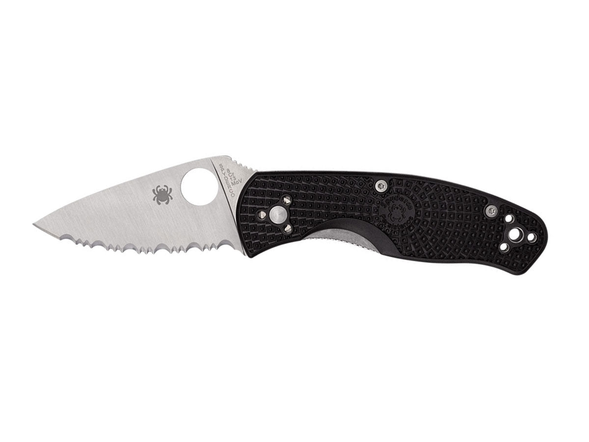 Spyderco Persistence FRN Black Serrated C136SBK manico FRN nero, lama seghettata