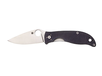 Spyderco Polestar C220GPGY lama a foglia CTS BD1 americana piatta, manico G-10 grigio