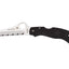 Spyderco Rescue Junior C45SBK versione compatta del Rescue, lama seghettata FRN nero