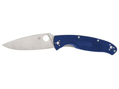 Spyderco Resilience C142PBL manico FRN blu stampato, lama CPM S35VN americana