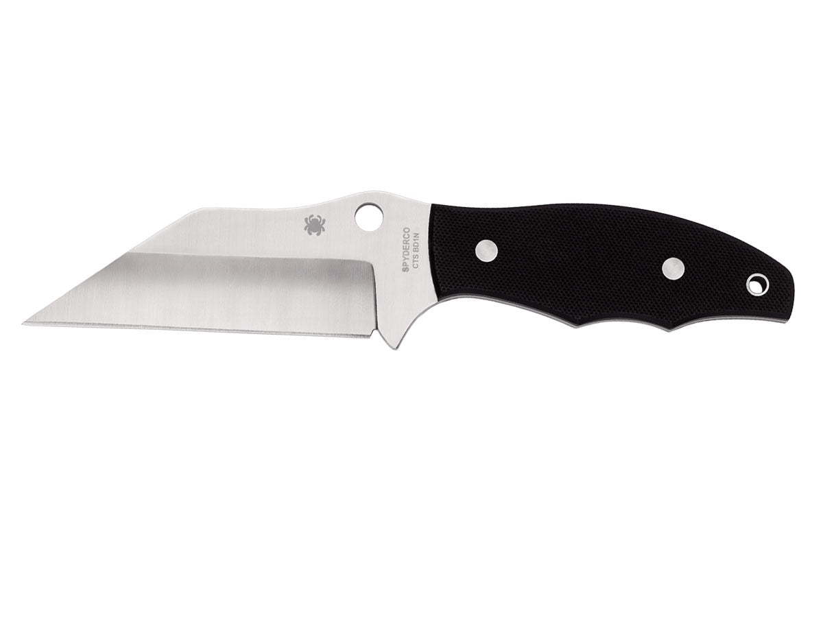 Spyderco Ronin 2 FB09GP2 lama CTS BD1 Wharncliffe hollow grind, G-10 nero, Michael Janich