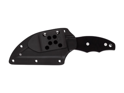 Spyderco Ronin 2 FB09GP2 dettaglio lama Wharncliffe CTS BD1 hollow grind e G-10 nero