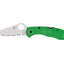 Spyderco Salt 2 C88FSGR2 lama LC200N seghettata, manico FRN verde, Back Lock anticorrosione
