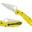 Spyderco Salt 2 C88PYL2 dettaglio lama H-1 e manico FRN giallo alta visibilità