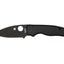 Spyderco Shaman C229GPBK lama CPM S30V flat grind rivestita DLC nera, manico G-10 sagomato opaco