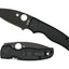 Spyderco Shaman C229GPBK dettaglio lama CPM S30V DLC nera e guancette G-10 con Compression Lock