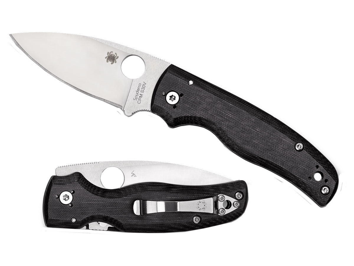 Spyderco Shaman C229GP dettaglio lama CPM S30V e guancette G-10 con Compression Lock