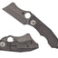 Spyderco Stovepipe C260TIP dettaglio lama mannaia CPM 20CV e lastre titanio con backspacer