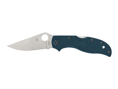 Spyderco Stretch 2 C90FP2K390 lama K390 dorso dritto flat grind, manico FRN blu Bi-Directional Texture