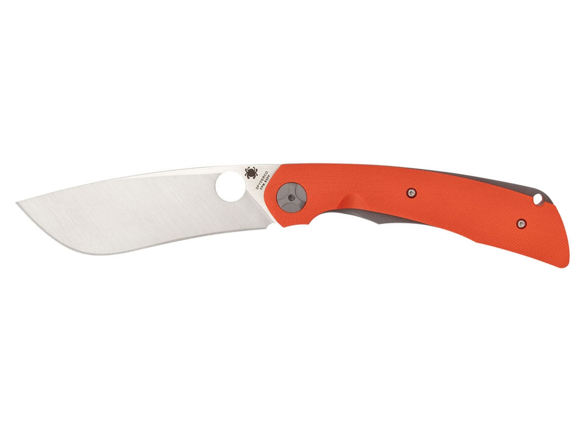 Spyderco Subvert C239GPOR lama CPM S30V piatta ampia, manico G-10 arancione