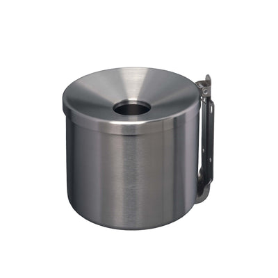 Posacenere da Muro Inox Satinato 2 Litri Ø 16 cm H 14 cm