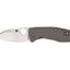 Spyderco Techno 2 C158TIP2 lama CTS XHP stonewash affilatura sciabola, manico titanio