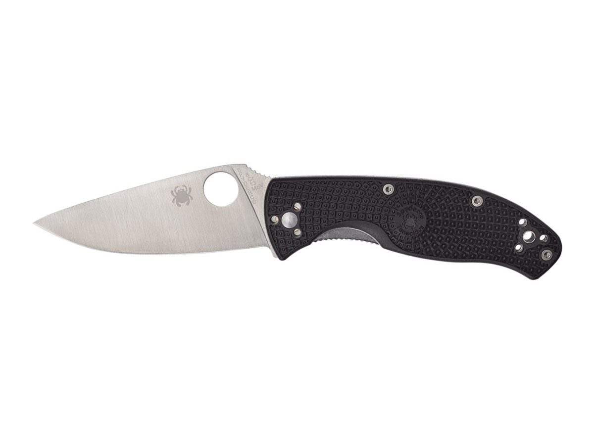 Spyderco Tenacious C122PBK manico FRN nero Bi-Directional Texture, lama 8Cr13MoV