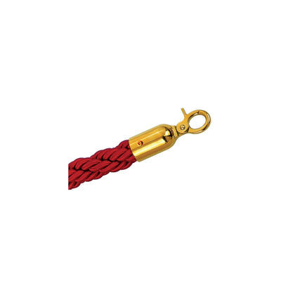 Cordone Bordeaux per Colonnine Delimita Corsia 1,5 m con Gancio Oro