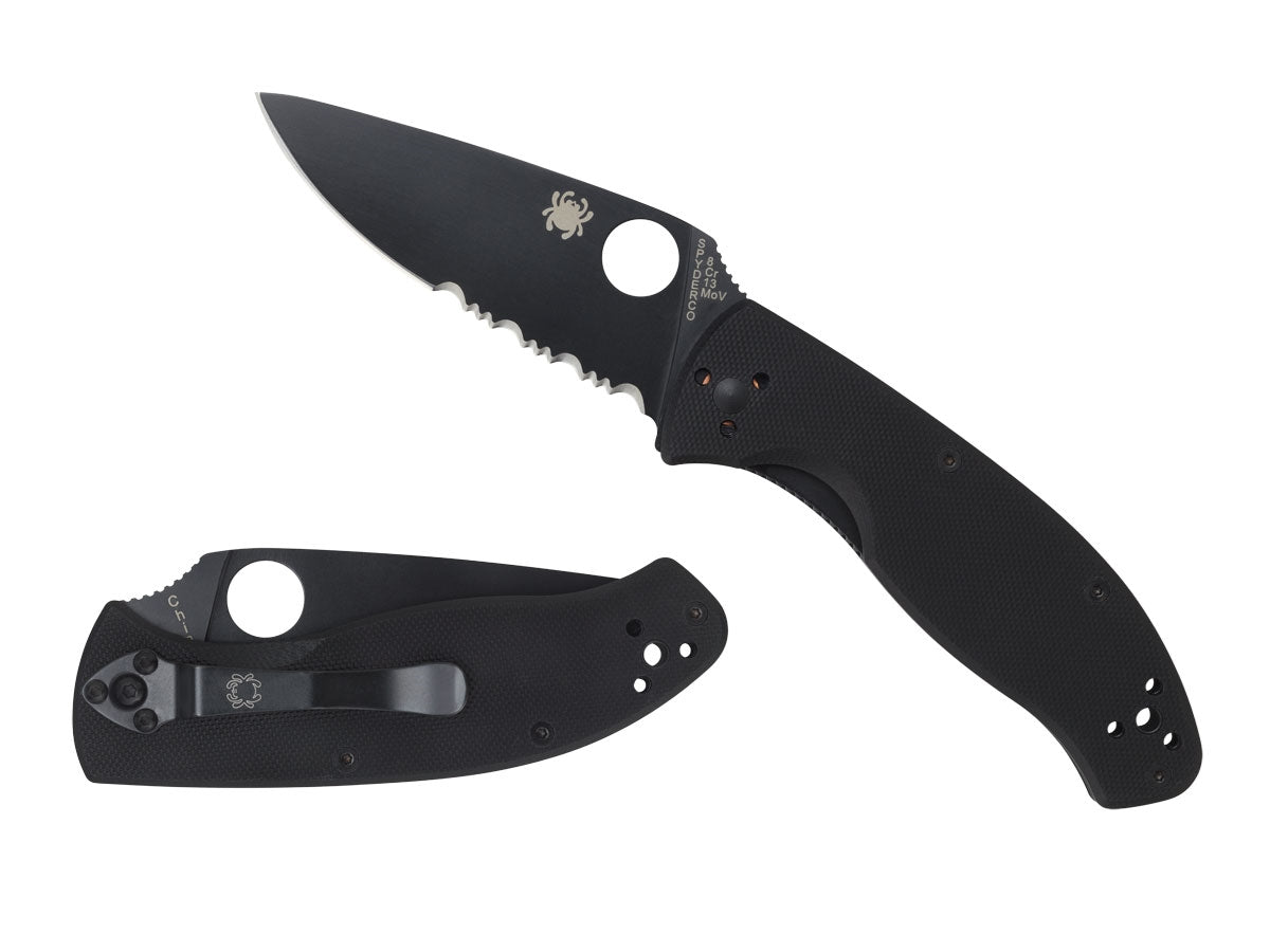 Spyderco Tenacious C122GBBKPS Liner Lock, clip nera 4 posizioni, Made in China