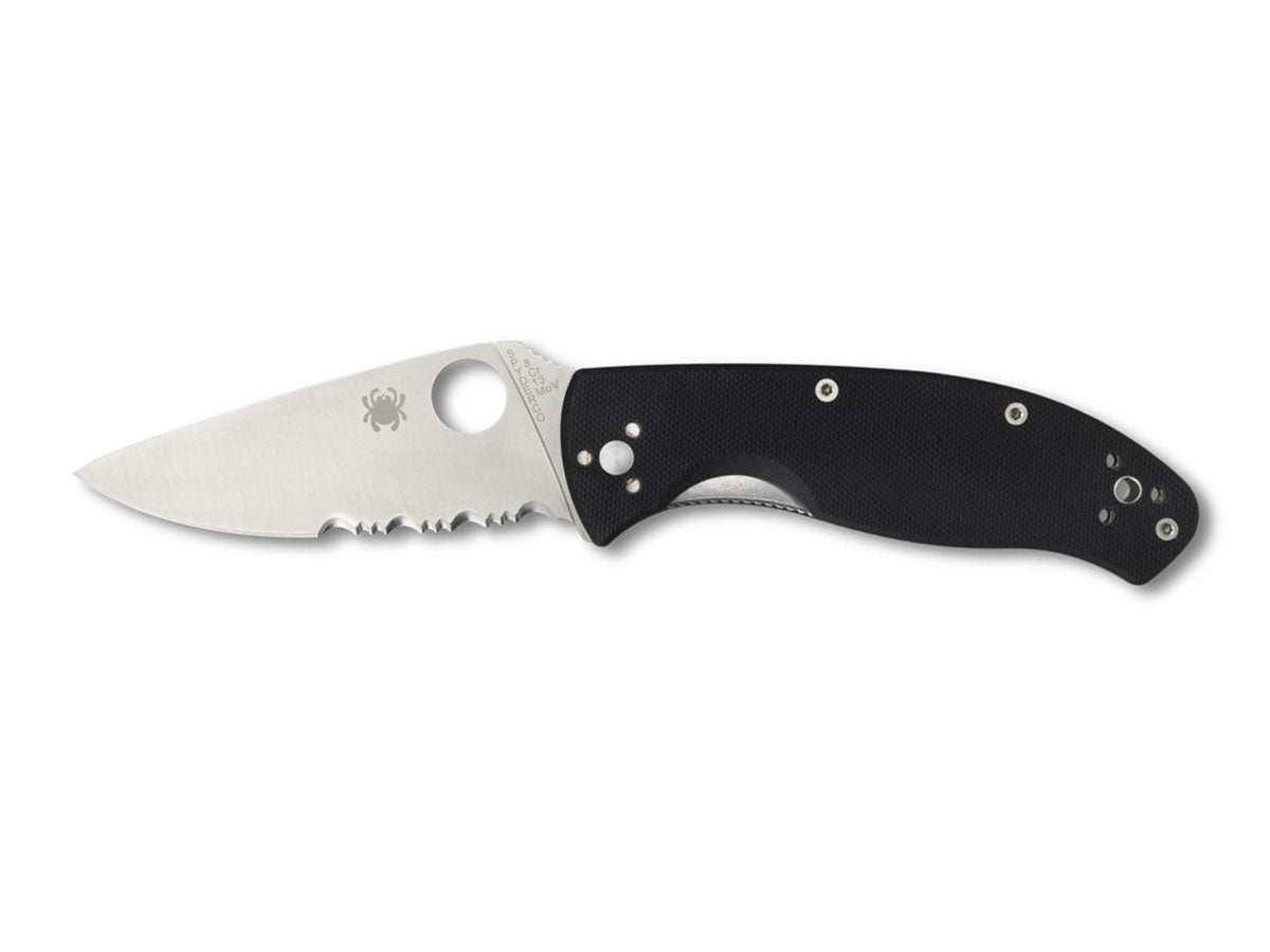 Spyderco Tenacious C122GPS lama combo 8Cr13MoV 8,6 cm, manico G-10 nero