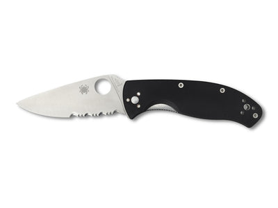 Spyderco Tenacious C122GPS lama combo 8Cr13MoV 8,6 cm, manico G-10 nero